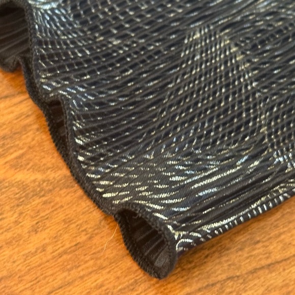 Vintage fairycore whimsigoth Pleated Camisole – Black Metallic Top Y2K Small - Picture 6 of 9